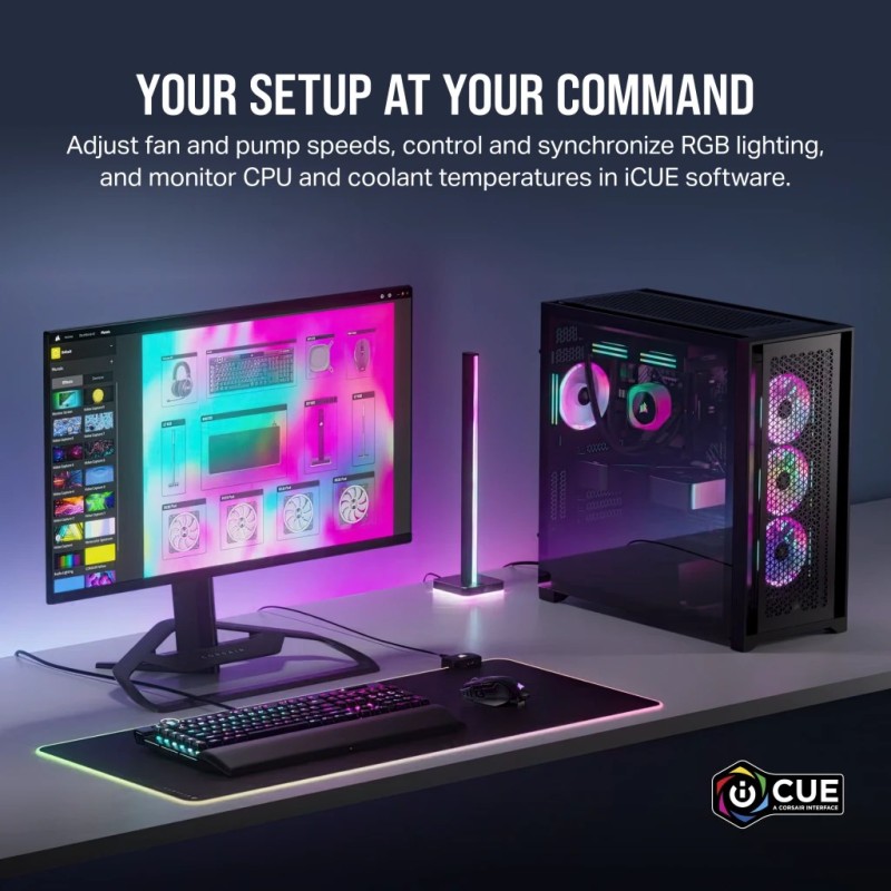 Corsair H100I Processor Liquid cooling kit 12 cm Black Corsair H100I Processor Liquid cooling kit 12 cm Black