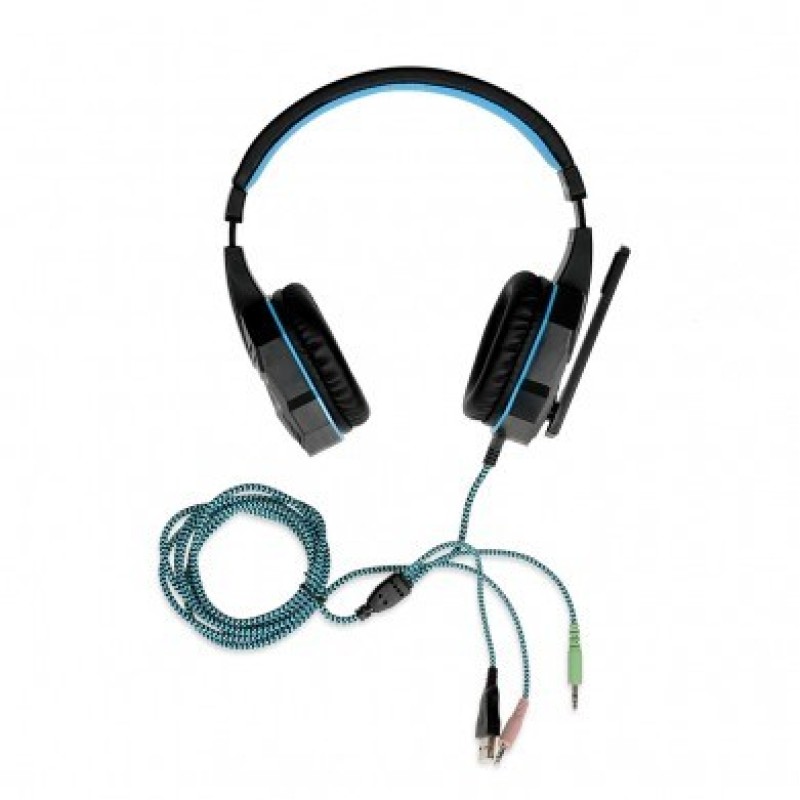 iBox X8 Headset Wired Head-band Gaming Black, Blue iBox X8 Headset Wired Head-band Gaming Black, Blue