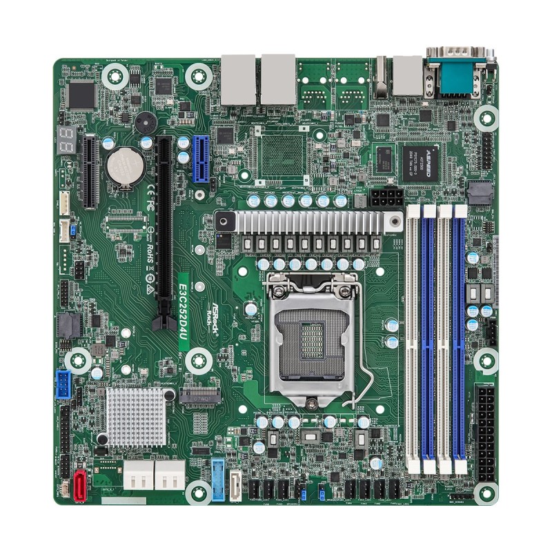 Asrock E3C252D4U motherboard Intel C252 LGA 1200 (Socket H5) micro ATX