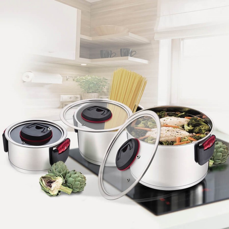 Maestro MR-3530-6 Pots set with folding handles 6 pieces Maestro MR-3530-6 Pots set with folding handles 6 pieces
