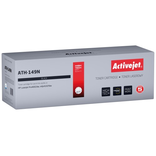 Activejet ATH-149N Toner for HP printers; Replacement HP 149A W1490A; Supreme; 2900 pages; black Activejet ATH-149N Toner for HP printers; Replacement HP 149A W1490A; Supreme; 2900 pages; black