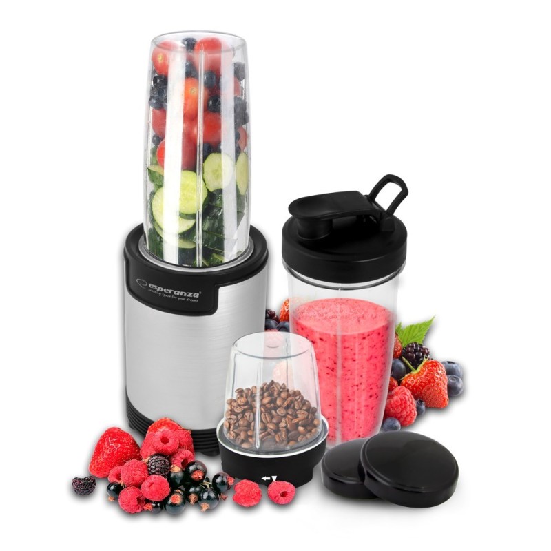 Esperanza EKM030 Nutri blender / Personal blender 9in1 900W Silver Esperanza EKM030 Nutri blender / Personal blender 9in1 900W Silver