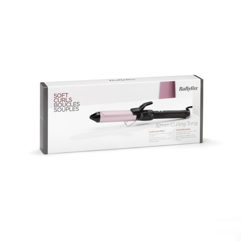 BaByliss Pro 180 C332E Sublim’Touch 32 mm Curling iron Warm Black, Pink 70.9 BaByliss Pro 180 C332E Sublim’Touch 32 mm Curling iron Warm Black, Pink 70.9
