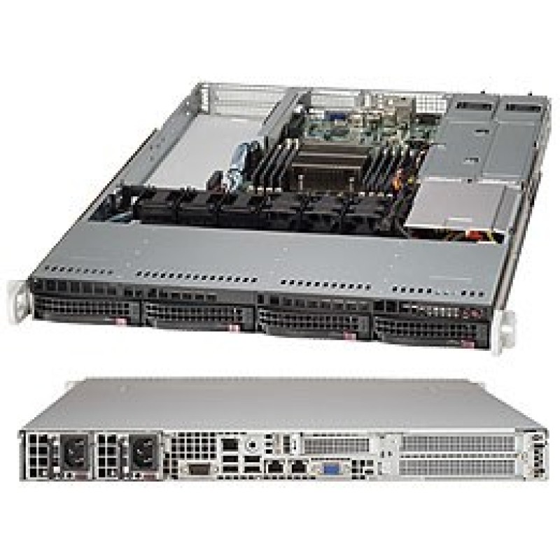 Supermicro CSE813MFTQC-R407CB Rack (1U) Supermicro CSE813MFTQC-R407CB Rack (1U)