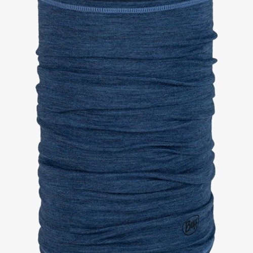 Buff Lightweight Merino Wool Multifunctional scarf Blue