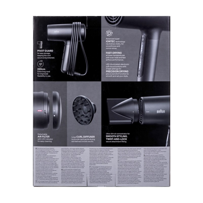 Braun HD 4.2 hair dryer 2100 W Black Braun HD 4.2 hair dryer 2100 W Black