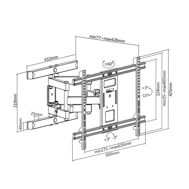Maclean MC-881 TV bracket 37-85 Maclean MC-881 TV bracket 37-85
