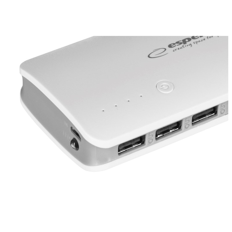 Esperanza EMP106WE Radium power bank Grey,White 8000 mAh Esperanza EMP106WE Radium power bank Grey,White 8000 mAh