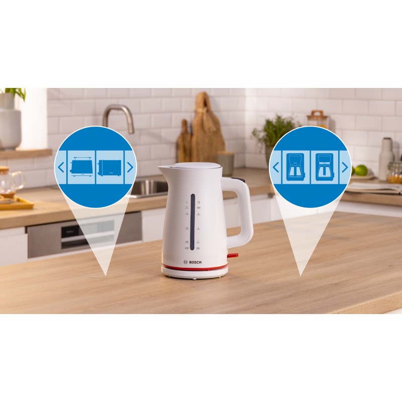 Bosch TWK3M121 MyMoment 2400 W electric kettle, white Bosch TWK3M121 MyMoment 2400 W electric kettle, white