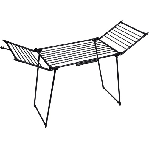 AMALFI foldable laundry drying rack, black