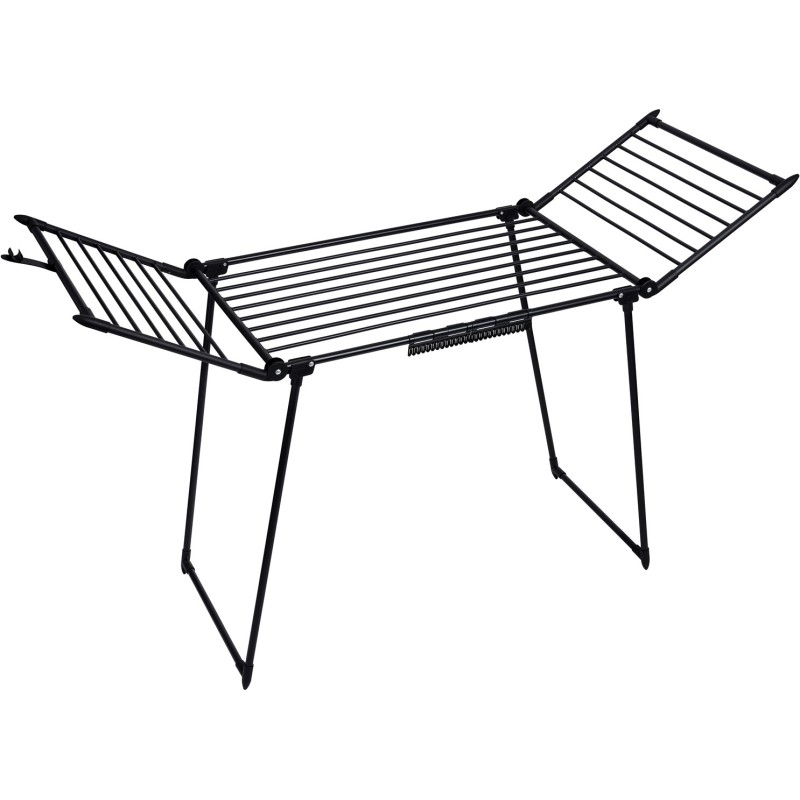 AMALFI foldable laundry drying rack, black