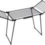 AMALFI foldable laundry drying rack, black