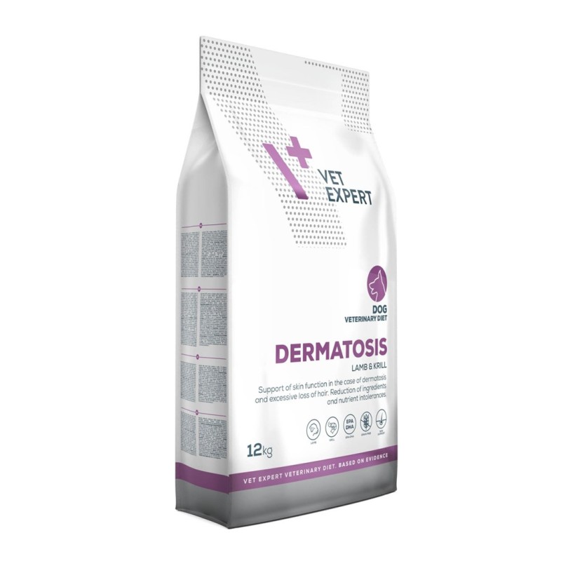 VET EXPERT Veterinary Diet Dermatosis Dog Lamb & Krill - dry dog food - 12 kg VET EXPERT Veterinary Diet Dermatosis Dog Lamb & Krill - dry dog food - 12 kg