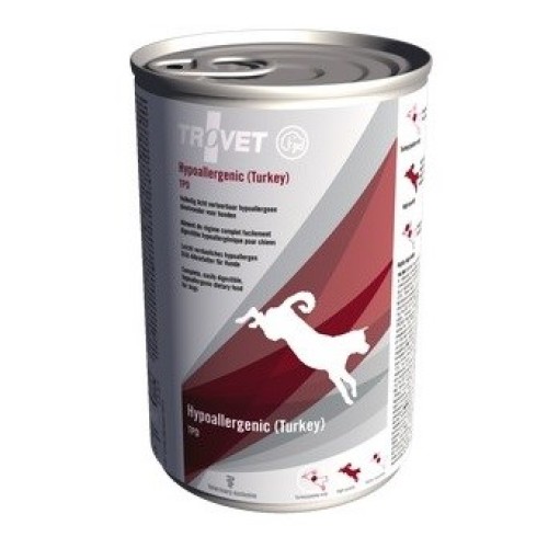 TROVET Hypoallergenic TPD with turkey  - Wet dog food - 400 g TROVET Hypoallergenic TPD with turkey  - Wet dog food - 400 g