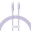Baseus Gem USB C to USB C fast charging cable 1 m 100 W Purple Baseus Gem USB C to USB C fast charging cable 1 m 100 W Purple