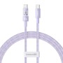 Baseus Gem USB C to USB C fast charging cable 1 m 100 W Purple