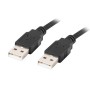 Lanberg CA-USBA-20CU-0018-BK USB cable 1.8m 2.0 USB A Black