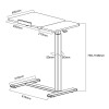 Maclean mobile desk/laptop stand, black, height adjustment 76-109cm, max. 30kg , MC-120 B Maclean mobile desk/laptop stand, black, height adjustment 76-109cm, max. 30kg , MC-120 B