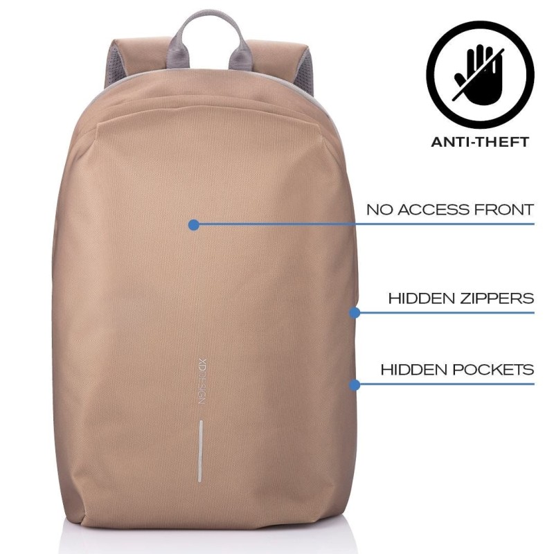 XD DESIGN ANTI-THEFT BACKPACK BOBBY SOFT BROWN P/N: P705.796 XD DESIGN ANTI-THEFT BACKPACK BOBBY SOFT BROWN P/N: P705.796