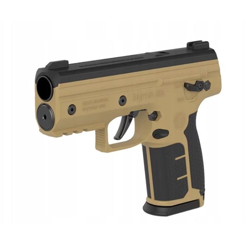 Pistolet na kule gumowe i pieprzowe BYRNA SD TAN k.68 CO2 8g zestaw (SK68300-TAN)