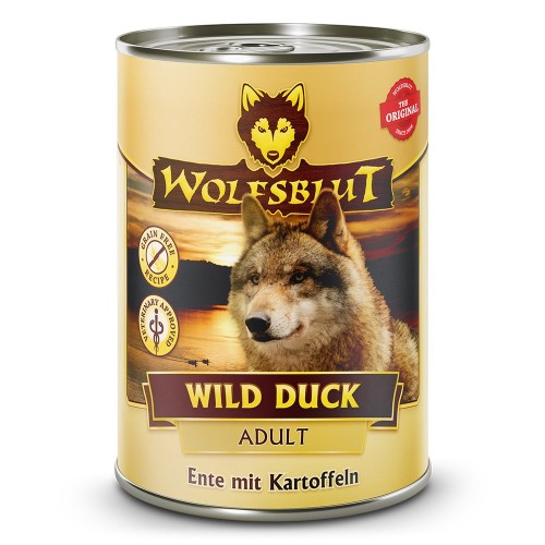 WOLFSBLUT Wild Duck Duck with potatoes - wet dog food - 395g WOLFSBLUT Wild Duck Duck with potatoes - wet dog food - 395g