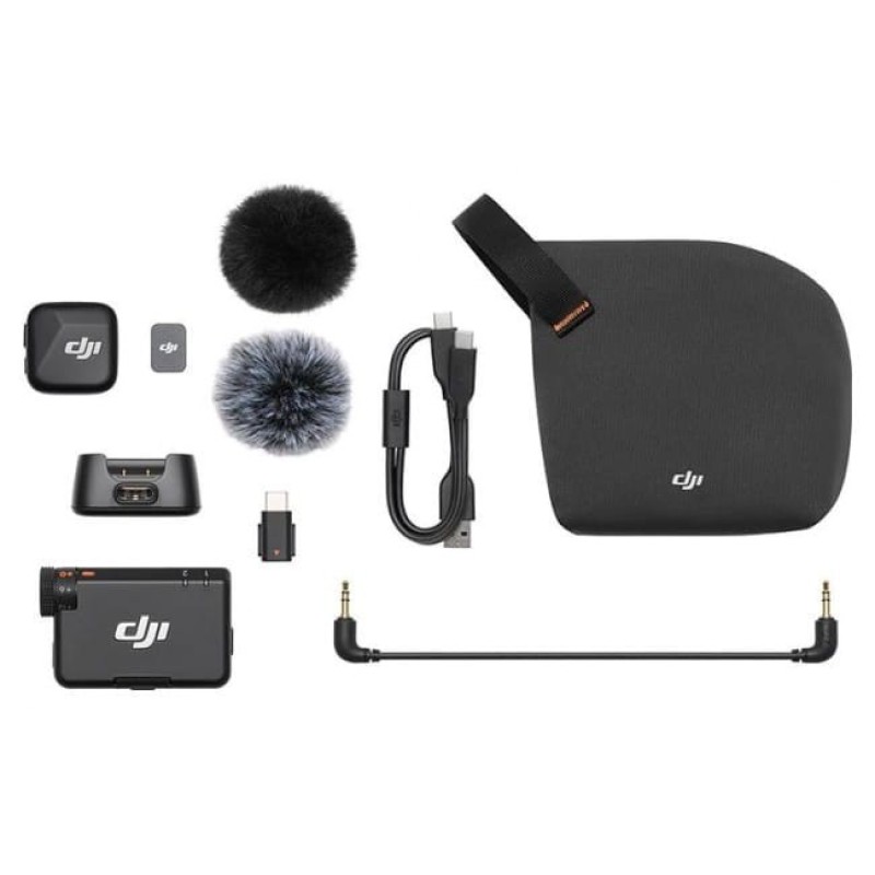 DJI Mic Mini Mounted camera receiver Black