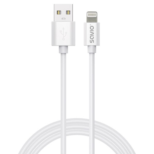 Savio Cl-193 USB cable USB 2.0 2 m USB A USB C/Lightning White