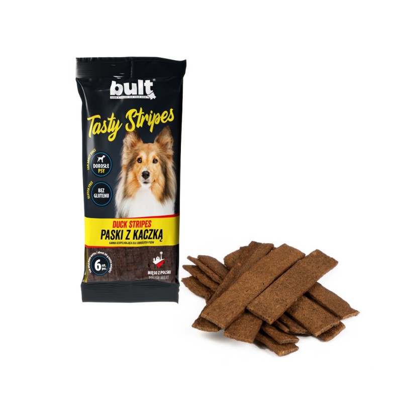 BULT Tasty stripes Duck - dog treat - 6 pcs BULT Tasty stripes Duck - dog treat - 6 pcs