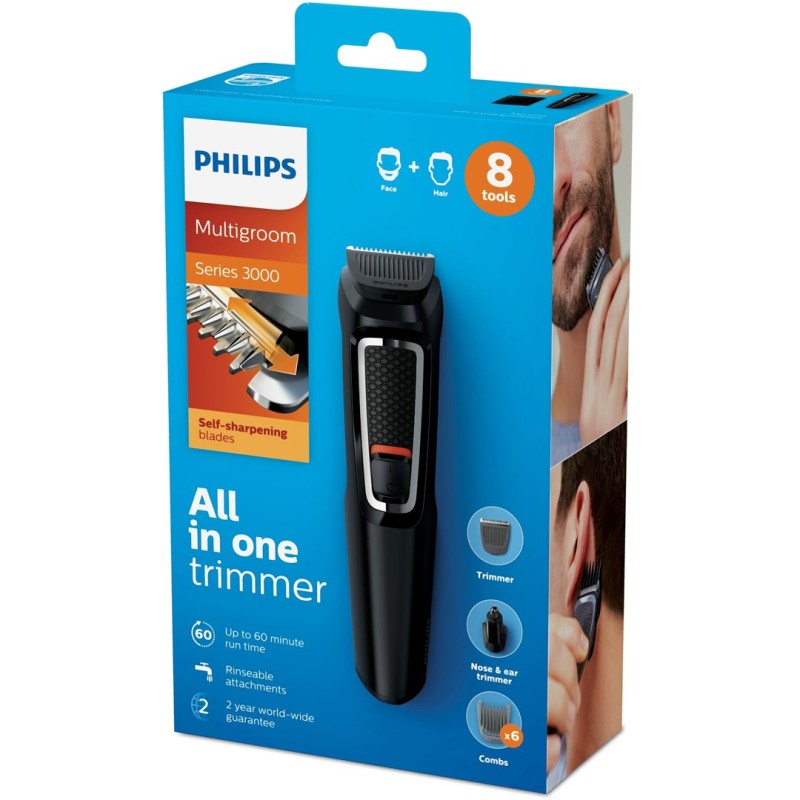 Philips MULTIGROOM Series 3000 8-in-1, Face and Hair MG3730/15 Philips MULTIGROOM Series 3000 8-in-1, Face and Hair MG3730/15