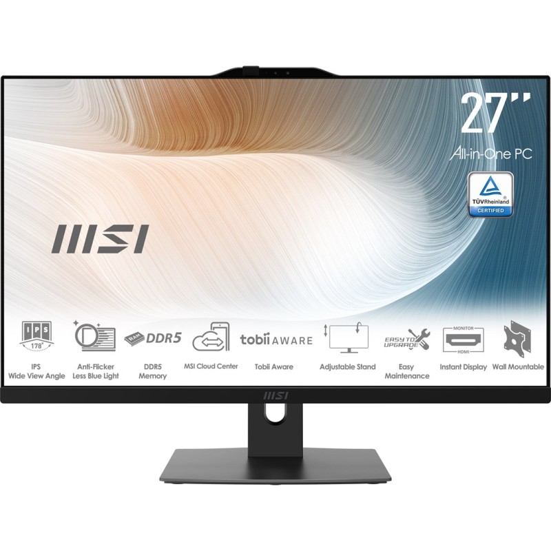MSI Modern AM272P 1M-1098EU All-in-One PC/workstation Intel Core 5 120U 68.6 cm (27