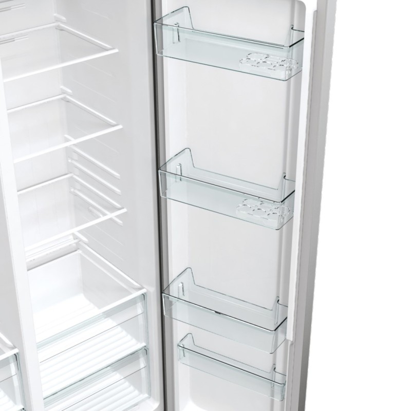 Gorenje NRR9185EAXL side-by-side refrigerator Freestanding 550 L E Silver Gorenje NRR9185EAXL side-by-side refrigerator Freestanding 550 L E Silver
