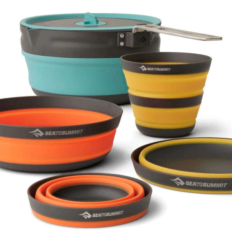 SEA TO SUMMIT Frontier UL ultra-light folding pot set for 2 people/5 pieces SEA TO SUMMIT Frontier UL ultra-light folding pot set for 2 people/5 pieces