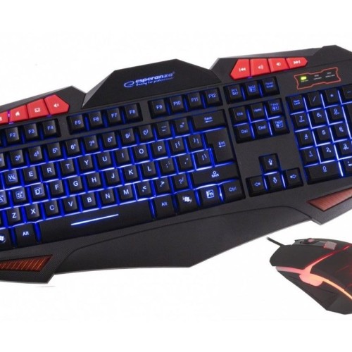 Esperanza EGK3000 Set Keyboard + wired backlit mouse Esperanza EGK3000 Set Keyboard + wired backlit mouse