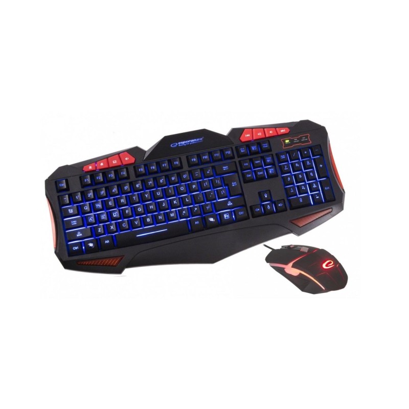 Esperanza EGK3000 Set Keyboard + wired backlit mouse