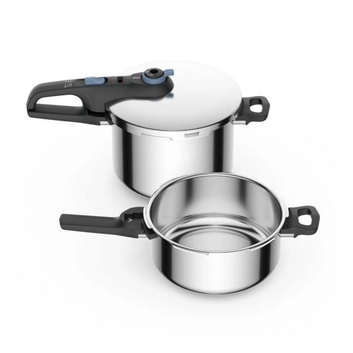 TEFAL Secure Trendy Pressure Cooker 4L + 6L + basket P2584301