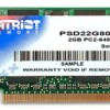 Patriot Memory DDR2 2GB CL5 PC2-6400 (800MHz) SODIMM memory module