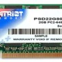 Patriot Memory DDR2 2GB CL5 PC2-6400 (800MHz) SODIMM memory module