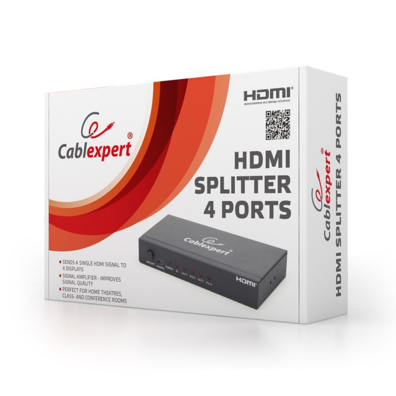Gembird DSP-4PH4-02 video splitter HDMI 4x HDMI Gembird DSP-4PH4-02 video splitter HDMI 4x HDMI