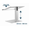 Gembird NBS-D1-02 laptop stand Silver 39.6 cm (15.6 Gembird NBS-D1-02 laptop stand Silver 39.6 cm (15.6