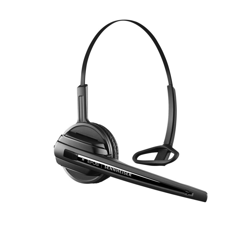 EPOS | SENNHEISER IMPACT D 10 HS Headset Wireless In-Ear, Headband Black, Silver