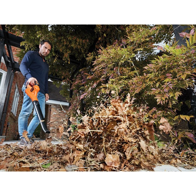 Black & Decker GWC1820PC cordless leaf blower 209 km/h Black, Orange 18 V Lithium