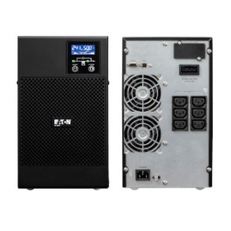 Eaton 9E 2000I uninterruptible power supply (UPS) Double-conversion (Online) 2 kVA 1600 W 6 AC outlet(s) Eaton 9E 2000I uninterruptible power supply (UPS) Double-conversion (Online) 2 kVA 1600 W 6 AC outlet(s)