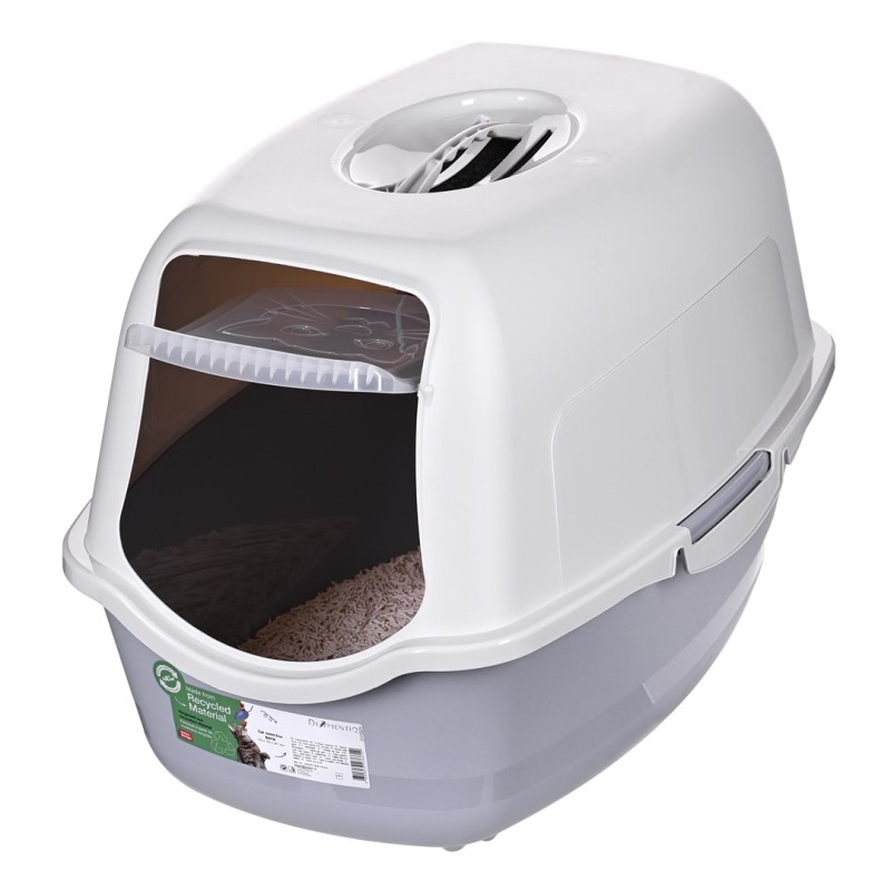 DIAMENTIQ BAYA whie/light grey - cat litter box - 55,5 x 40 x 38,7 cm DIAMENTIQ BAYA whie/light grey - cat litter box - 55,5 x 40 x 38,7 cm