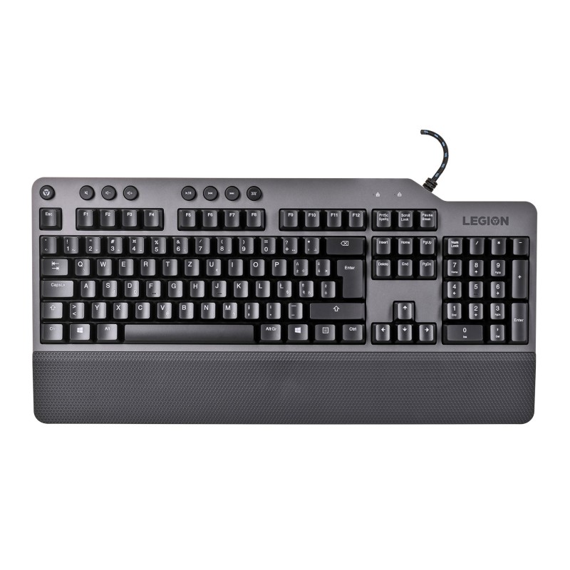 Lenovo Legion K500 keyboard USB QWERTZ Black, Grey
