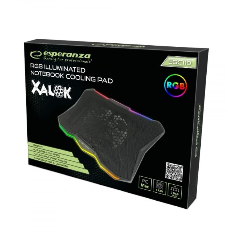 Esperanza EGC110 notebook cooling pad 800 RPM Black Esperanza EGC110 notebook cooling pad 800 RPM Black