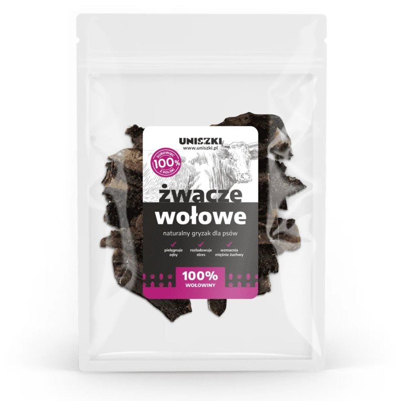 UNISZKI Beef tripe - dog treat - 100g UNISZKI Beef tripe - dog treat - 100g