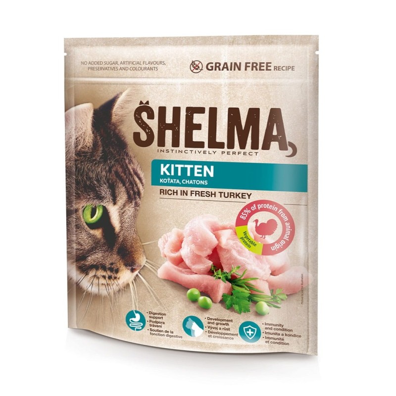SHELMA Kitten Rich in turkey - dry cat food - 750g