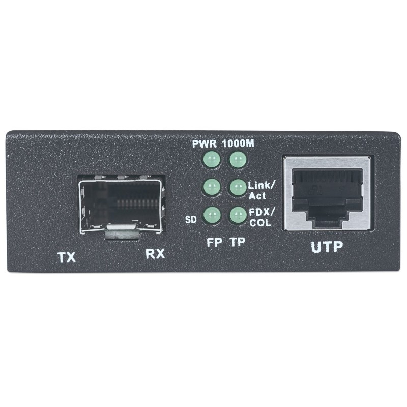 Intellinet Gigabit Ethernet to SFP Media Converter, 10/100/1000Base-Tx to SFP slot, empty (Euro 2-pin plug) Intellinet Gigabit Ethernet to SFP Media Converter, 10/100/1000Base-Tx to SFP slot, empty (Euro 2-pin plug)