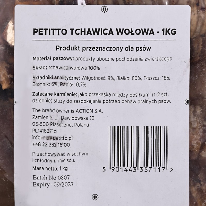 PETITTO Rice sticks with duck - dog treat - 500g