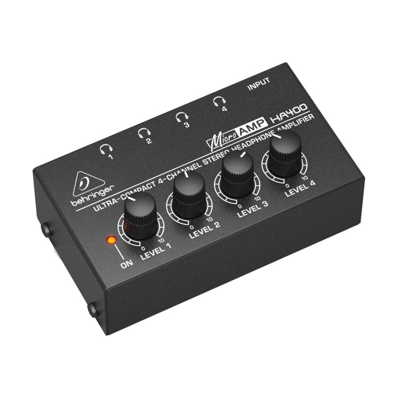 Behringer HA400 headphone amplifier Black, Grey Behringer HA400 headphone amplifier Black, Grey